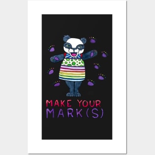 Make Your Mark(s) - Animals of Inspiration Panda Illustration Posters and Art